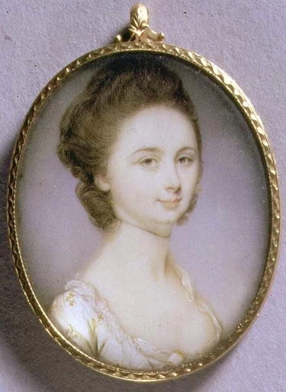 Ritratto in miniatura di una signora in abito bianco - Ashmolean Museum, University of Oxford